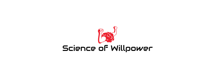 Why Making Healthy Choices Feels So Hard 1 A logo featuring a stylized red brain with flexing arms, symbolizing strength and willpower. Below the image, the text reads "Science of Willpower" in bold, modern font.