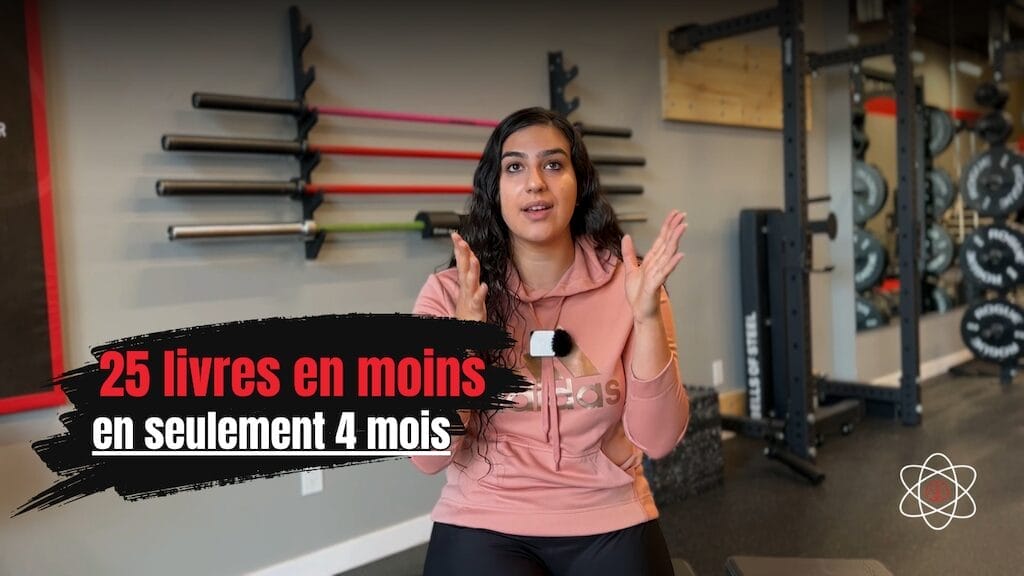 Amira, une client de Studio Fit U qui a perdue 11 kg grâce a ses changements d'habitudes.